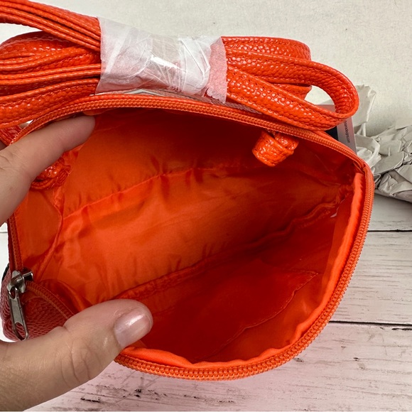 Virginia Cavaliers NCAA Football Shaped Crossbody Purse NWT College Fan Orange - Picture 9 of 11